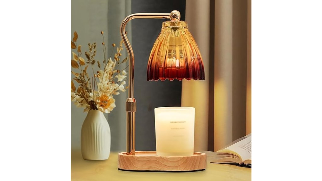 dimmable timer candle warmer
