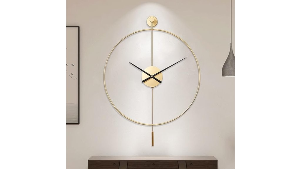 elegant pendulum wall clock