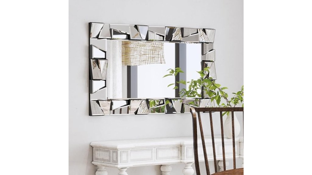 large decorative wall mirror