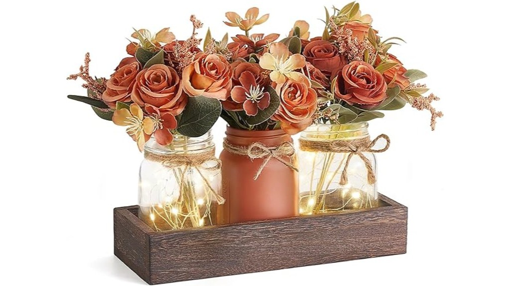 mason jar light centerpiece
