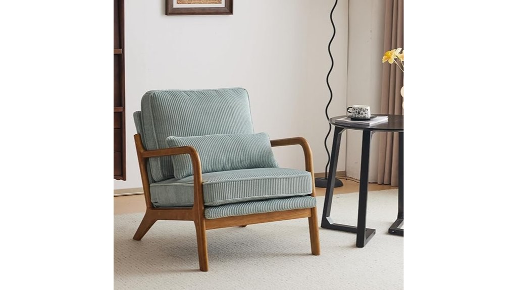 stylish mid century accent chair