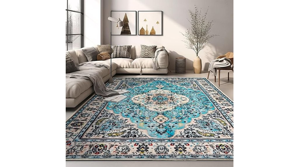 washable vintage boho carpet